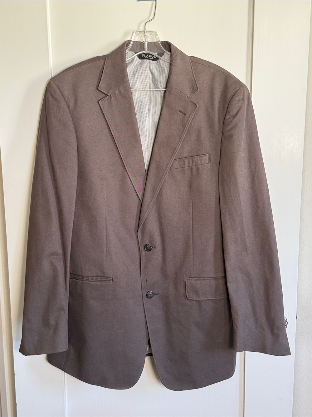 Men's Brown Blazer - Classic Two-Button Jacket